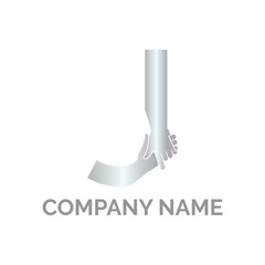 Initial J logo design vector Template. Abstract Letter J vector illustration logo design.