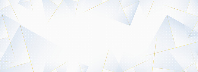 ゴールドラインの高級感なコンセプトの抽象的なモダンな白い背景	
