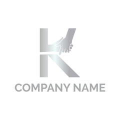 Initial K logo design vector Template. Abstract Letter K vector illustration logo design.