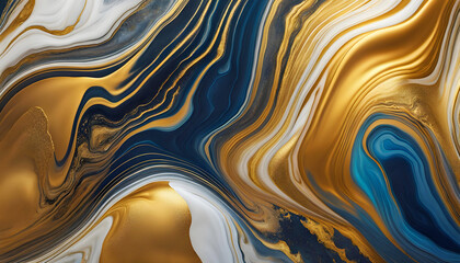 Marble abstract acrylic background in agate color. Marble texture of a work of art. - obrazy, fototapety, plakaty