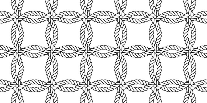 woven ring rope seamless pattern