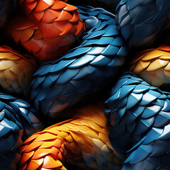 Snakes cartoon repeat pattern