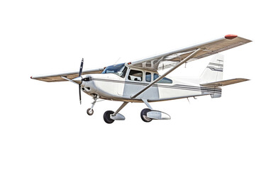 Fototapeta na wymiar Cessna 172 Skyhawk On Isolated Background