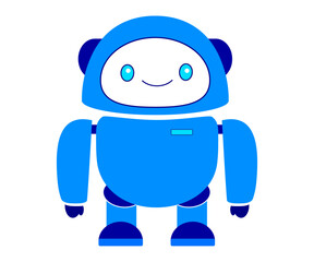 blue robot character