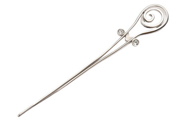 Silver Hairpin On Transparent PNG