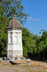 fountain in the garden