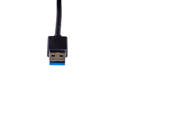 Cable with a plug into the USB socket, phone charger, damaged cable