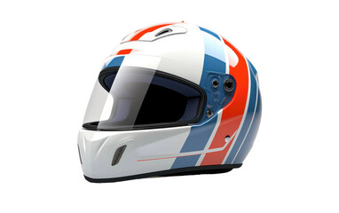 Aerodynamic Racing Helmet On Transparent PNG
