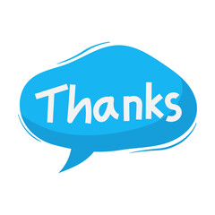 speech bubble thanks
