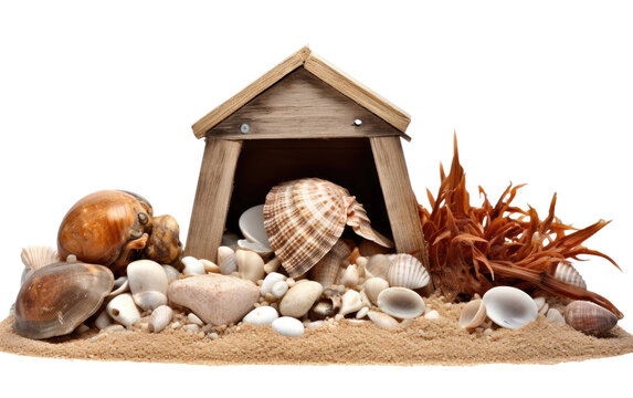 Hermit Crab Hideout On Transparent PNG