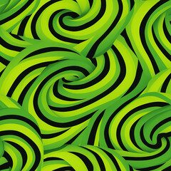 Hypnotic colorful swirl abstract optical illusion curves repeat pattern	