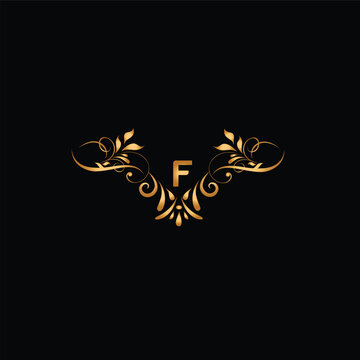 Naklejki Creative Initial letter f logo design with modern business vector template. Creative isolated f monogram logo design  