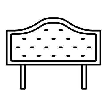 curved bedhead icon