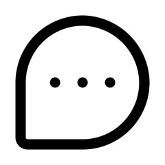 Fototapeta premium chat line icon