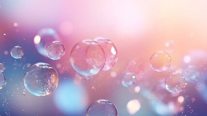 bubbles made of glitter dust on air,light background, pretty backgound hdr, ultra realistic, generative AI