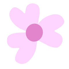 Pink flower easter isolated 