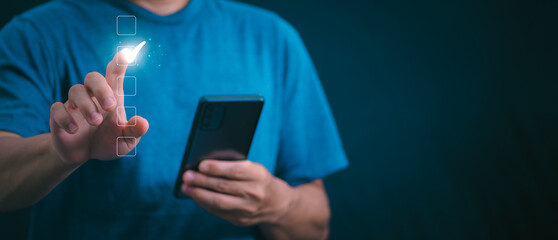 Customer services best excellent business rating experience. Satisfaction survey concept. user gives ratings to service experience on the online application, online marketing, and business processes.