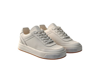 Stylish grey platform sneakers, combine style and comfort for everyday wear. No background, transparent png.