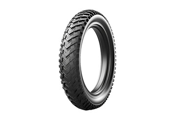 Durable Bike Tyre Isolated on Transparent Background
