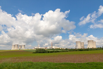 Nuclear power plant Dukovany in Czech Republic Europe. - 676251779