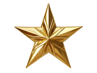 Golden Star Christmas Tree Topper.