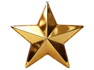 Golden Star Christmas Tree Topper.