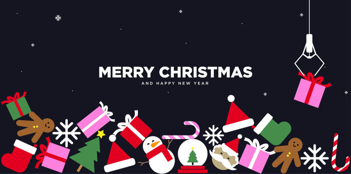 Claw machine background banner idea for Christmas day