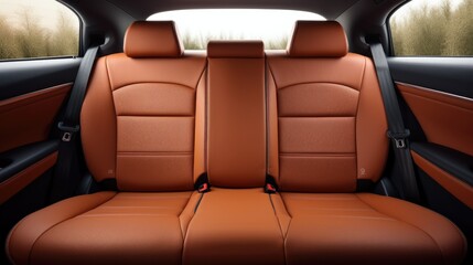 Car rear seats.

