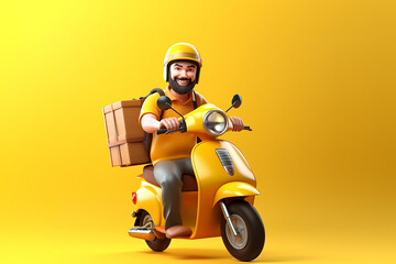 3d character delivery boy