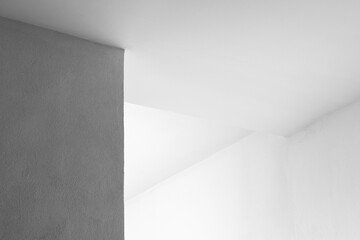 Abstract white minimal interior background, architecture photo