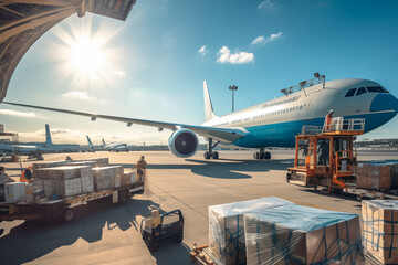 International cargo terminal in the airport for better exports and transportation of the world.