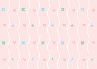 pink seamless pattern with heart