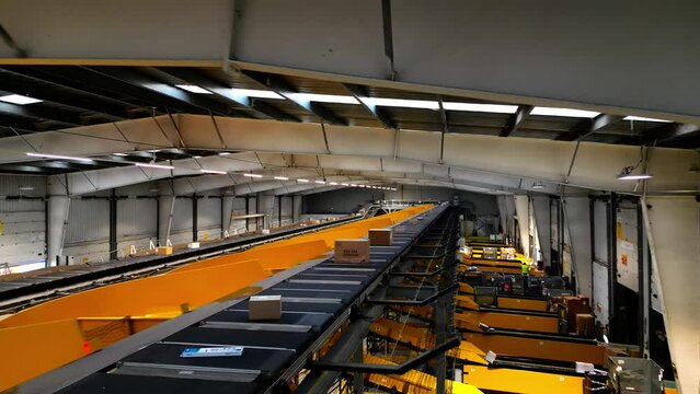 Warehouse with some packaging inside