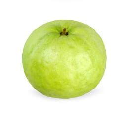 Guava fruit isolated on white background.