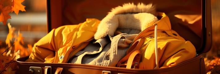 Open Suitcase Warm Clothes Documents , Background Image For Website, Background Images , Desktop Wallpaper Hd Images