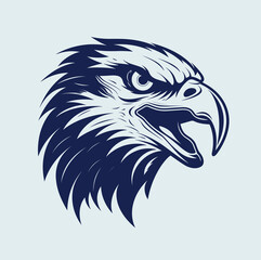 Regal Eagle Head Silhouette Vector: Ideal for Your Design Projects