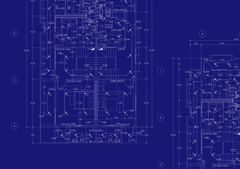 Floor plan designed building on the drawing.