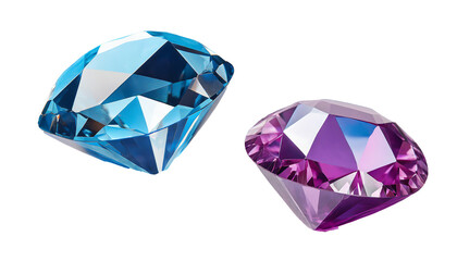 sapphire gemstone isolated on transparent background