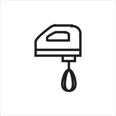 hand mixer vector icon line template