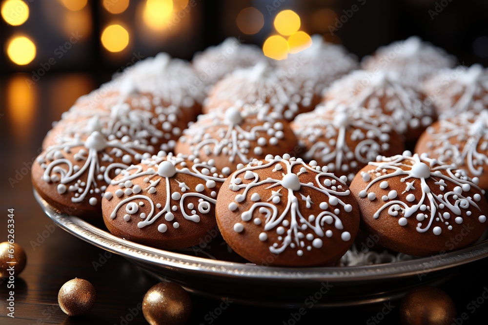 Sticker chocolate covered cookies