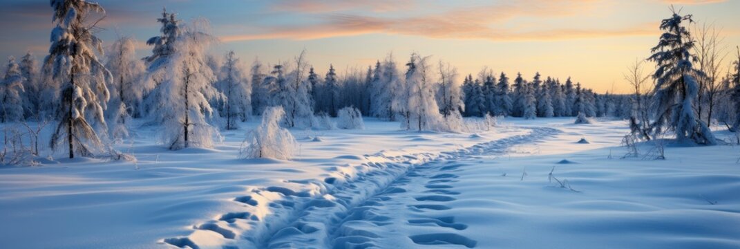 Beautiful Winter Panorama Fresh Powder Snow , Background Image For Website, Background Images , Desktop Wallpaper Hd Images