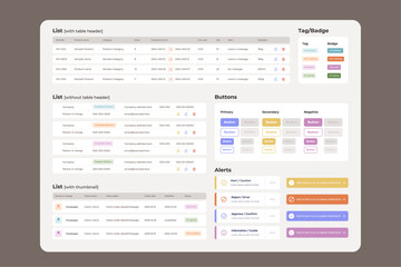 Product manage program platform UI design sources