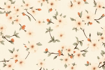 Simple flowers wallpaper texture