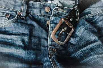 blue jeans pocket - obrazy, fototapety, plakaty