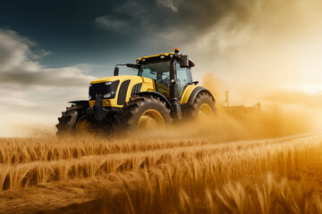 Obraz premium Rural Powerhouse: Tractor in Action