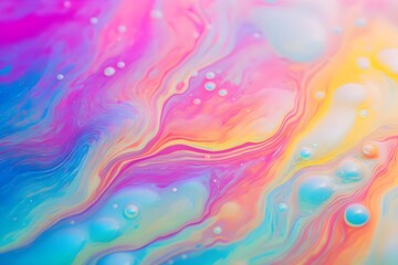 Fototapeta na wymiar Abstract Background Texture of Iridescent Paints. Soap Bubble.