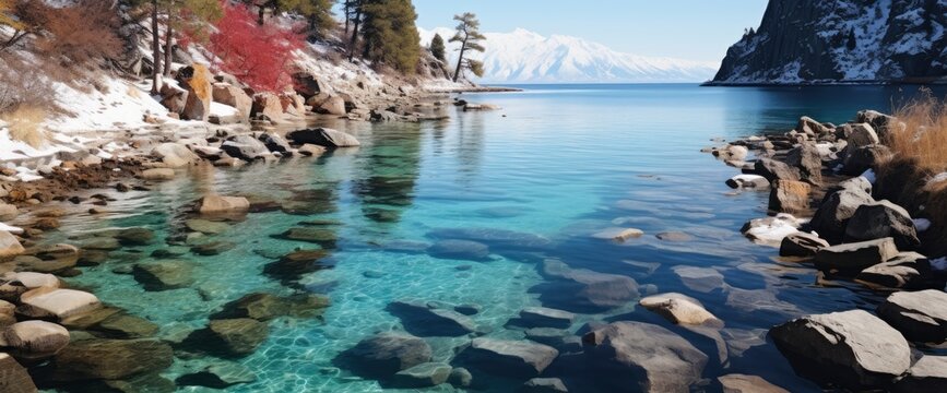Travel Winter Lake Baikal Happy Joy , Background Image For Website, Background Images , Desktop Wallpaper Hd Images