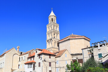 Fototapeta na wymiar Cathedral of St. Dujma (Assumption of the Blessed Virgin Mary) in Split