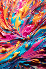 Ultra bright color explosion abstract background.