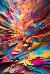 Ultra bright color explosion abstract background.